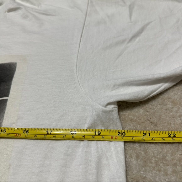 Vintage 80's Sugar Ray Robinson vs LaMotta T-shirt Sz Large White Boxing Tee - Picture 6 of 7